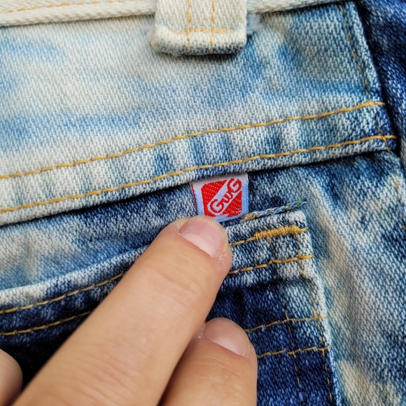 Vintage GWG Bleached and Blue Jeans - Picture 5 of 6